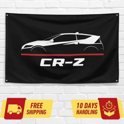 CR-Z 2010-2016 Car Lovers 3x5 ft Flag Garage Birthday Gift Banner