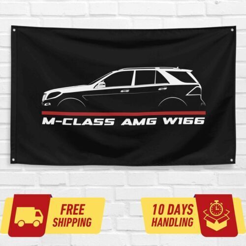 M-Class AMG W166 2011-2015 Car Lovers 3x5 ft Flag Garage Birthday Gift Banner