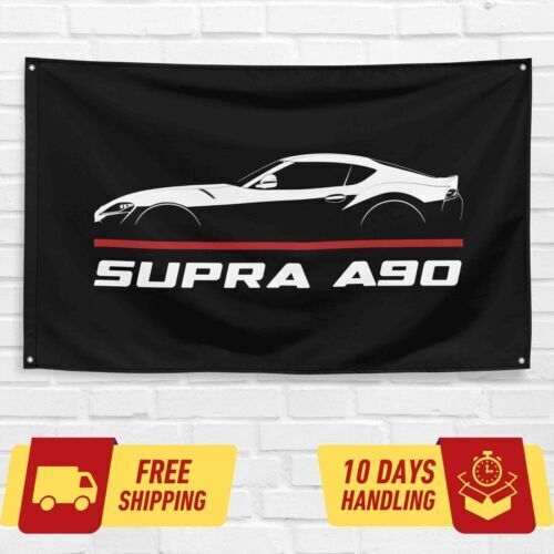 Supra A90 2019-2023 Car Lovers 3x5 ft Flag Garage Birthday Gift Banner