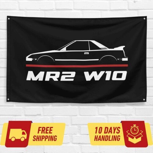 MR2 W10 1984-1989 Car Lovers 3x5 ft Flag Garage Birthday Gift Banner