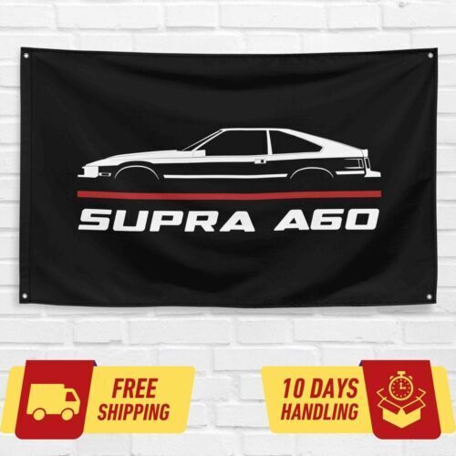 Supra A60 1981-1985 Car Lovers 3x5 ft Flag Garage Birthday Gift Banner