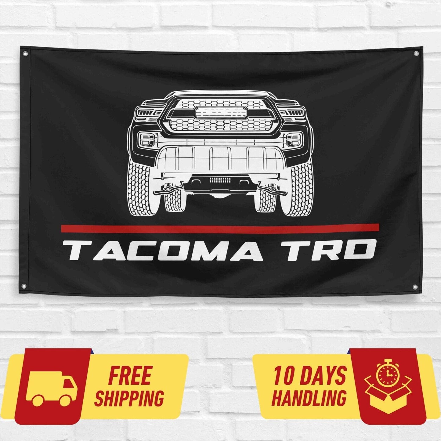 Tacoma TRD 2021 Truck Car Lovers 3x5 ft Flag Garage Birthday Gift Banner