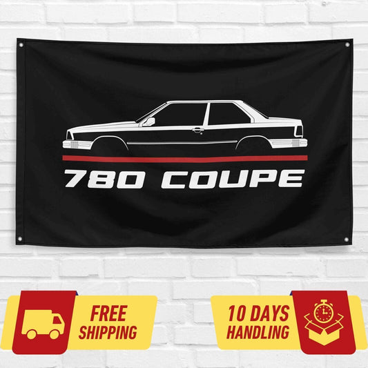 780 Coupe 1985-1990 Car Lovers 3x5 ft Flag Garage Birthday Gift Banner