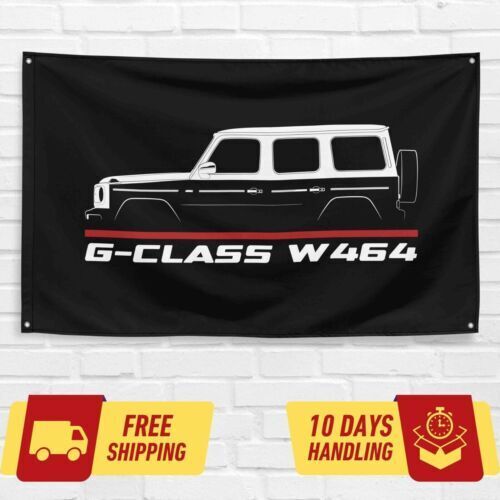 G-Class W464 2018-2022 Car Lovers 3x5 ft Flag Garage Birthday Gift Banner