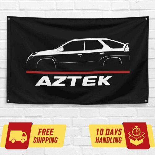 Aztek 2000-2005 Car Lovers 3x5 ft Flag Garage Birthday Gift Banner