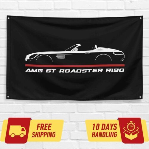 AMG GT Roadster R190 2020 Car Lovers 3x5 ft Flag Garage Birthday Gift Banner