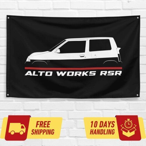 Alto Works RSR 1991-1994 Car Lovers 3x5 ft Flag Garage Birthday Gift Banner