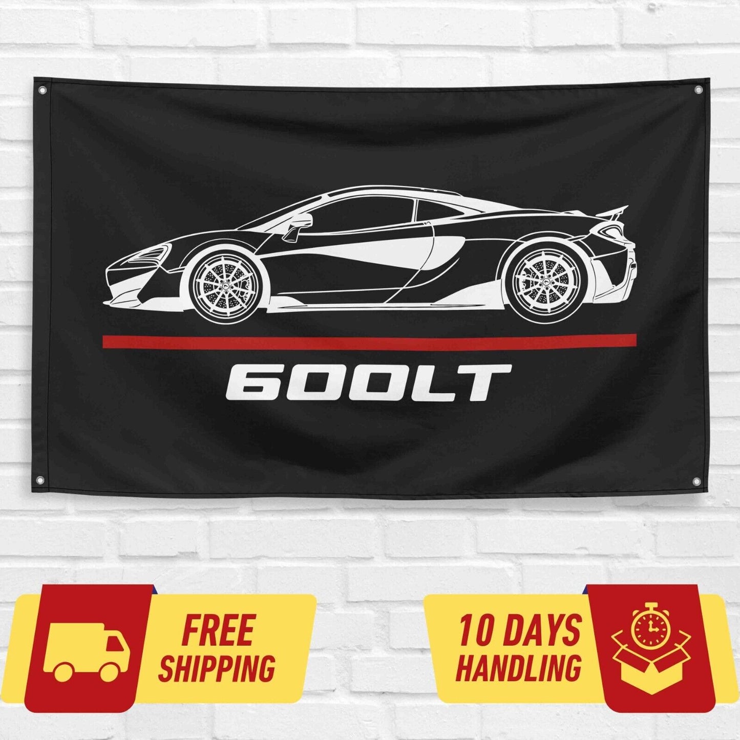 600LT Full SuperCar Lovers 3x5 ft Flag Garage Birthday Gift Banner