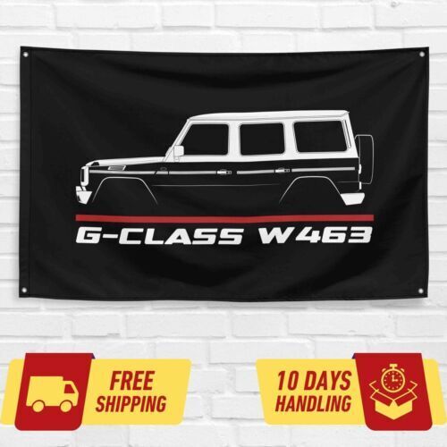 G-Class W463 1990-2018 Car Lovers 3x5 ft Flag Garage Birthday Gift Banner