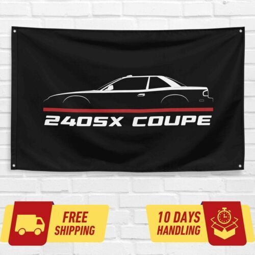 240SX Coupe 1989-1999 Car Lovers 3x5 ft Flag Garage Birthday Gift Banner