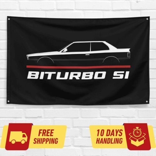 Biturbo Si 1981-1994 Car Lovers 3x5 ft Flag Garage Birthday Gift Banner