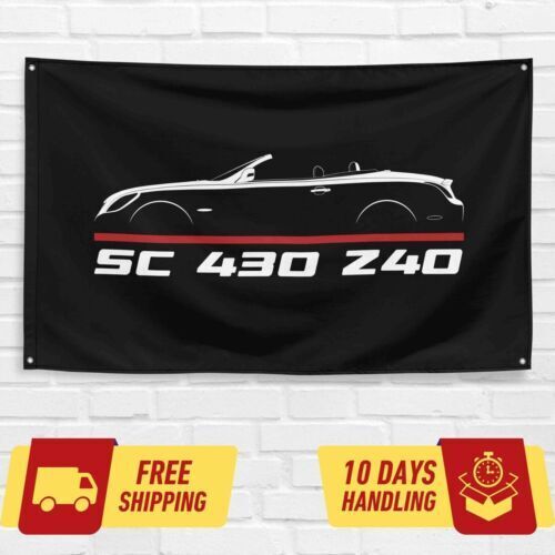 SC 430 Z40 2001-2010 Car Lovers 3x5 ft Flag Garage Birthday Gift Banner