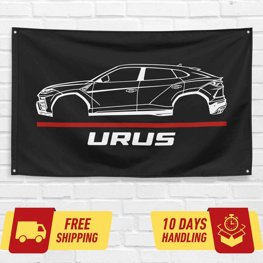 Urus 2019 SUV Car Lovers 3x5 ft Flag Garage Birthday Gift Banner