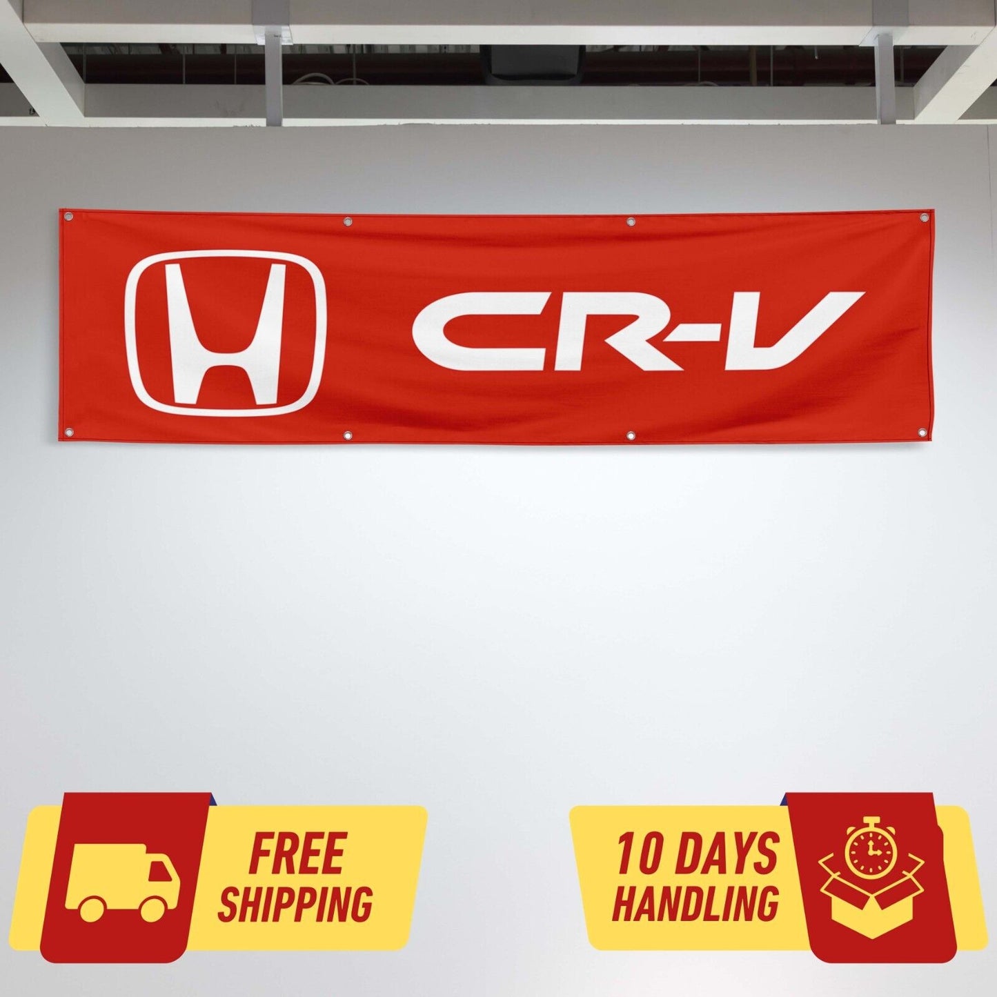 CR-V Car Lovers 2x8 ft Flag Garage Birthday Gift Banner