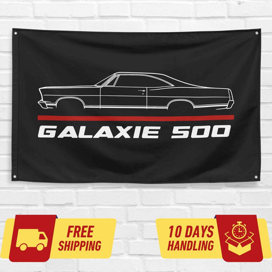 Galaxie 500 1967 Fastback Car Lovers 3x5 ft Flag Garage Birthday Gift Banner