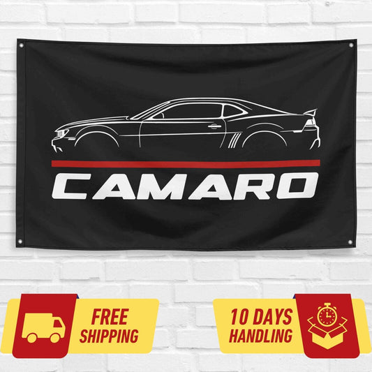 Camaro 2019 Car Lovers 3x5 ft Flag Garage Birthday Gift Banner