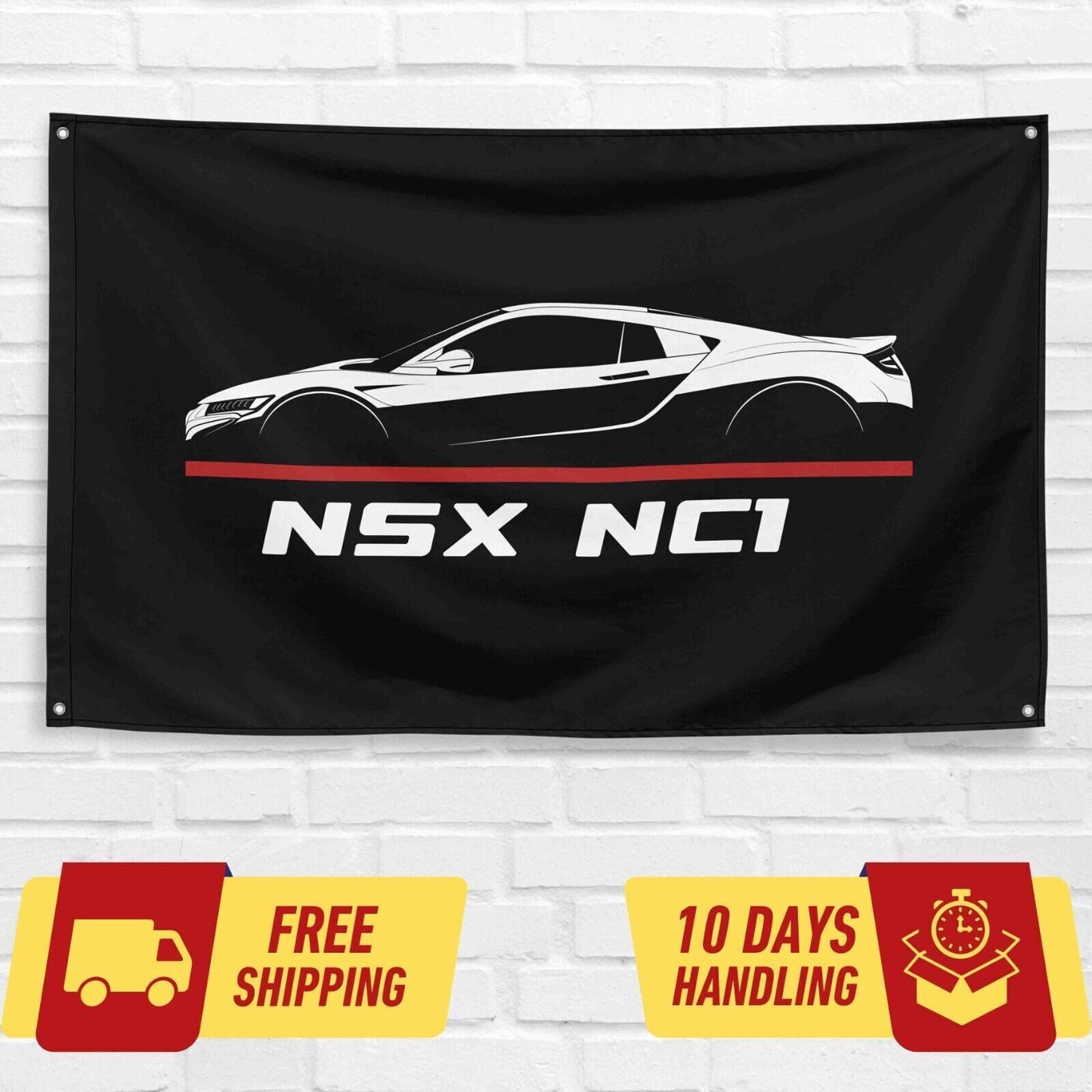 NSX NC1 2016-2022 Car Lovers 3x5 ft Flag Garage Birthday Gift Banner