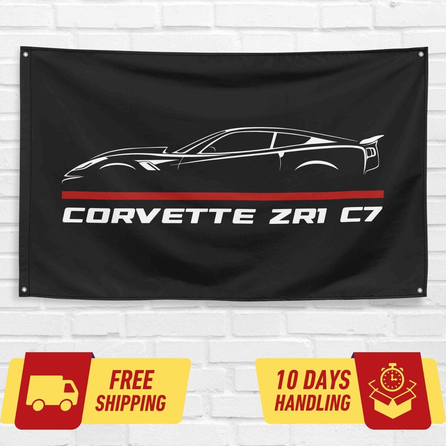 Corvette ZR1 C7 Car Lovers 3x5 ft Flag Garage Birthday Gift Banner