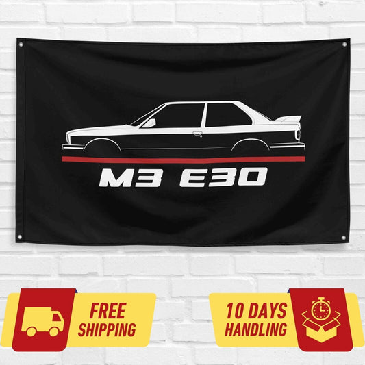 M3 E30 1986-1990 Car Lovers 3x5 ft Flag Garage Birthday Gift Banner