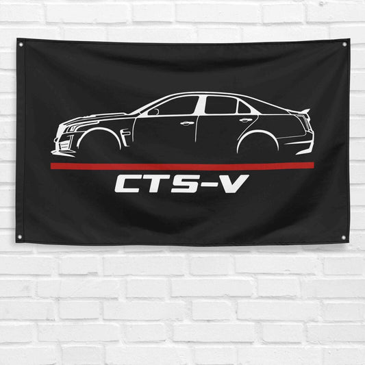 CTS-V 2016 Car Lovers 3x5 ft Flag Garage Birthday Gift Banner