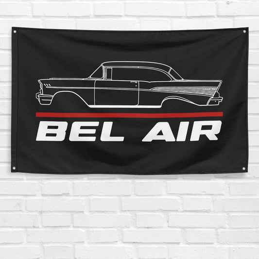 Bel Air Blown 1957 Car Lovers 3x5 ft Flag Garage Birthday Gift Banner