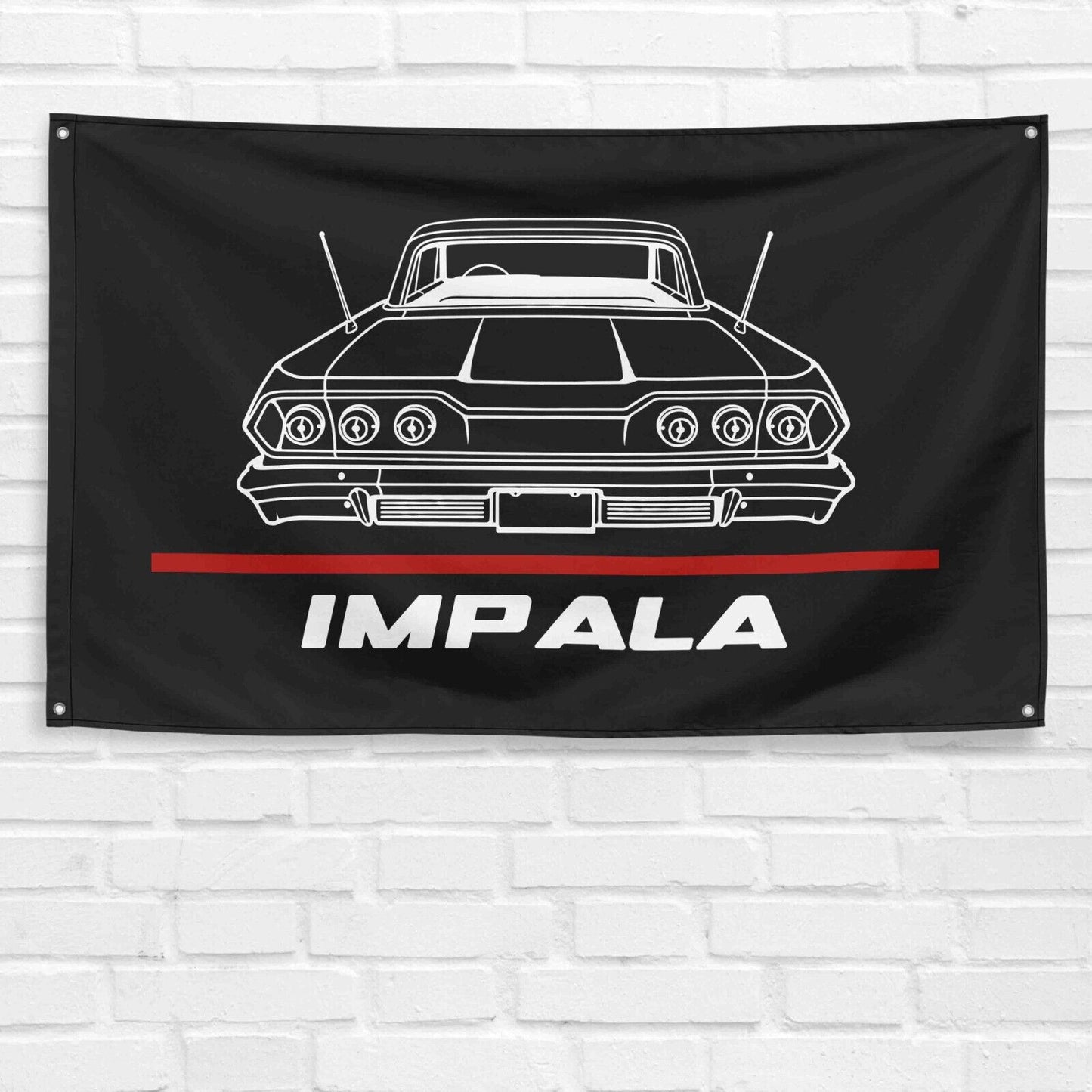 Impala 1963 Car Lovers 3x5 ft Flag Garage Birthday Gift Banner