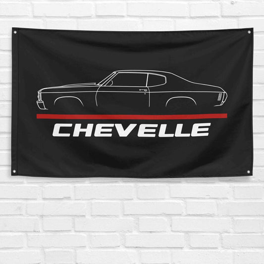 Chevelle 1972 Car Lovers 3x5 ft Flag Garage Birthday Gift Banner