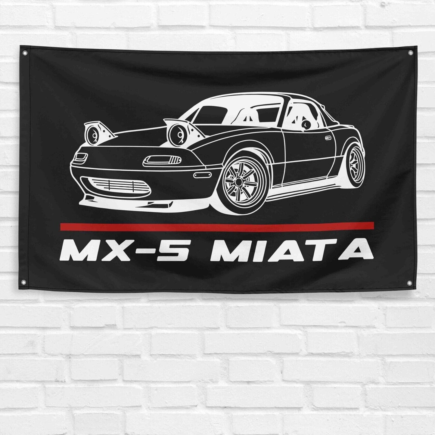 MX-5 Miata Car Lovers 3x5 ft Flag Garage Birthday Gift Banner