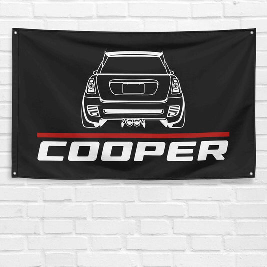 Mini Car Lovers 3x5 ft Flag Garage Birthday Gift Banner