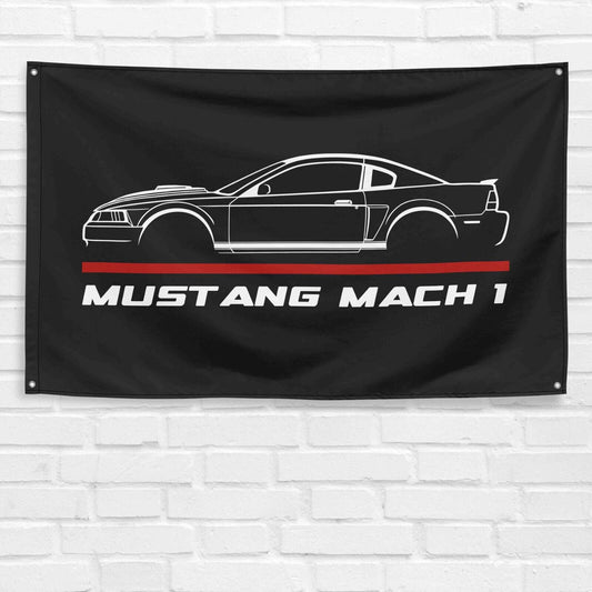 Mustang Mach 1 2004 Car Lovers 3x5 ft Flag Garage Birthday Gift Banner