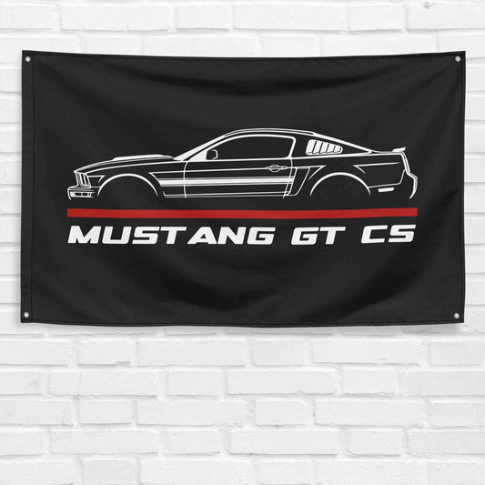 Mustang GT CS Cal Special 2007 Car Lovers 3x5 ft Flag Garage Birthday Gift Banner