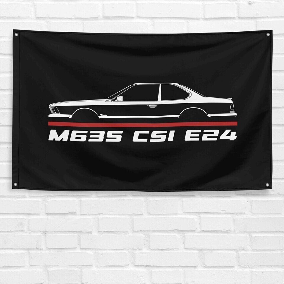 M635 CSi E24 1984-1989 Car Lovers 3x5 ft Flag Garage Birthday Gift Banner