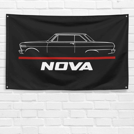 Nova 1962 Muscle Car Lovers 3x5 ft Flag Garage Birthday Gift Banner