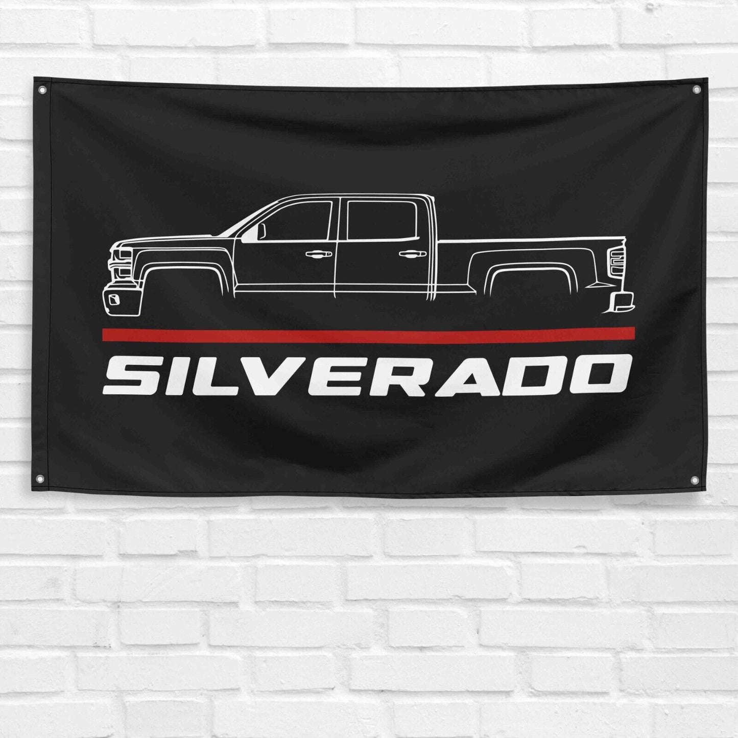 Silverado Truck 2014 Car Lovers 3x5 ft Flag Garage Birthday Gift Banner