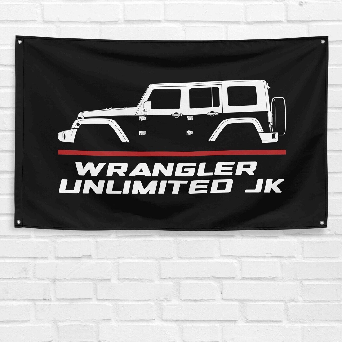 Wrangler Unlimited JK 2007-2018 Car Lovers 3x5 ft Flag Garage Birthday Gift Banner