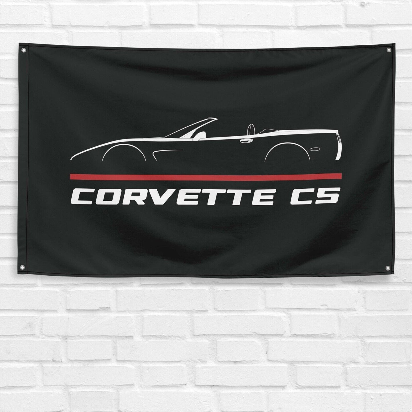 Corvette C5 Convertible 1997-2004 Car Lovers 3x5 ft Flag Garage Birthday Gift Banner