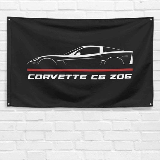 Corvette C6 Z06 2006-2013 Car Lovers 3x5 ft Flag Garage Birthday Gift Banner