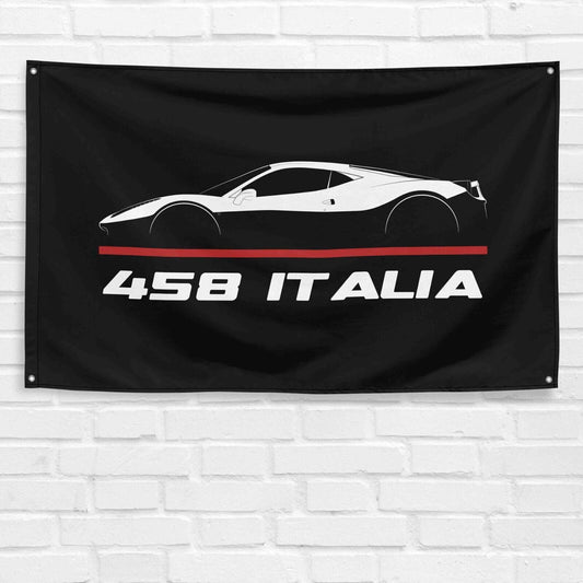 458 Italia 2009-2015 Car Lovers 3x5 ft Flag Garage Birthday Gift Banner