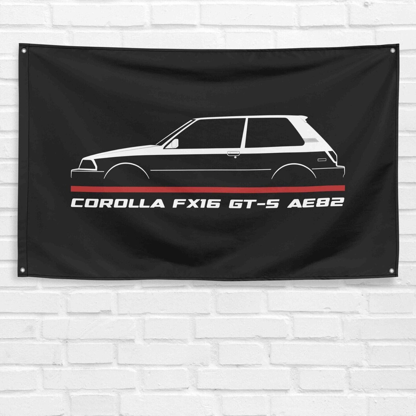 Corolla FX16 GT-S AE82 1983-1986 Car Lovers 3x5 ft Flag Garage Birthday Gift Banner