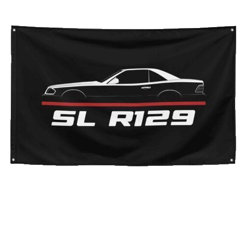 SL Hardtop R129 1989-2001 Car Lovers 3x5 ft Flag Garage Birthday Gift Banner