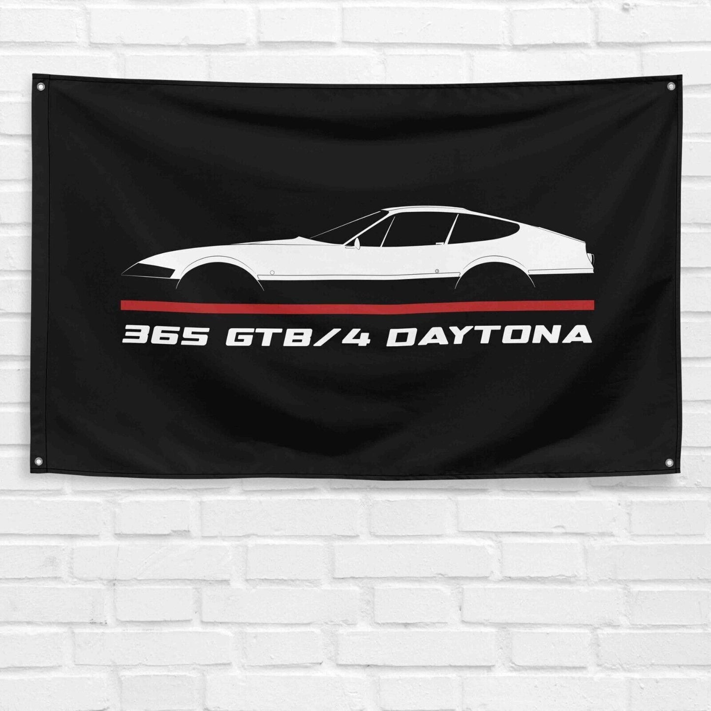 365 GTB 4 Daytona 1968-1973 Car Lovers 3x5 ft Flag Garage Birthday Gift Banner