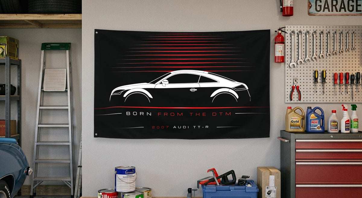 ABT Audi TT-R 2007 car silhouette flag - Garage Wall