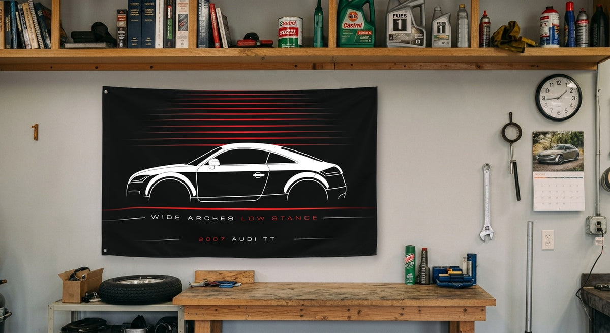 ABT Audi TT 2007 car silhouette flag - Garage Workbench