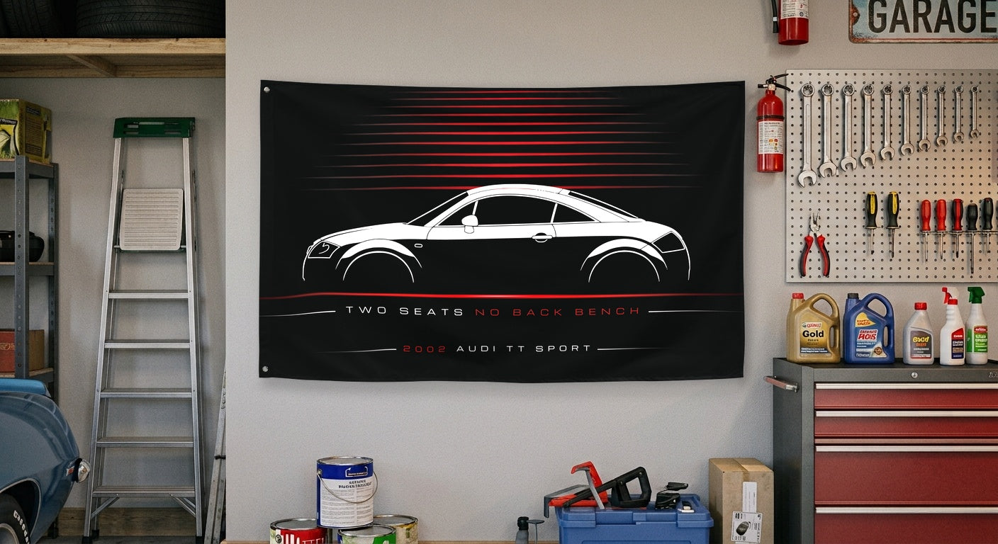 ABT Audi TT Sport 2002 car silhouette flag - Garage Wall
