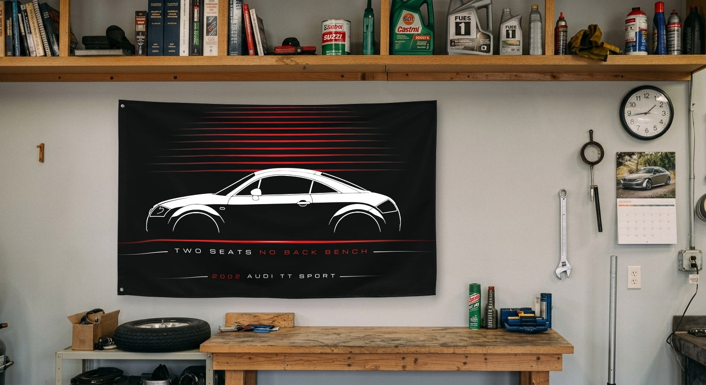 ABT Audi TT Sport 2002 car silhouette flag - Garage Workbench