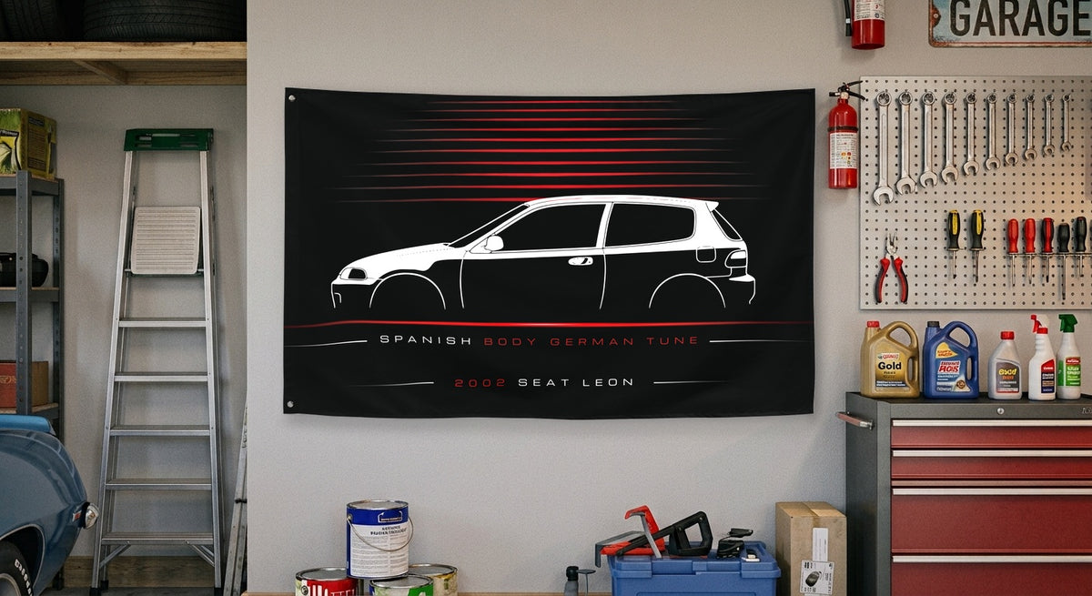 ABT Seat Leon 2002 car silhouette flag - Garage Wall