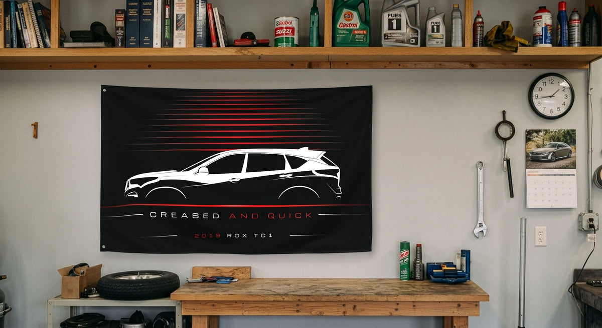 Acura RDX TC1 2019 car silhouette flag - Garage Workbench