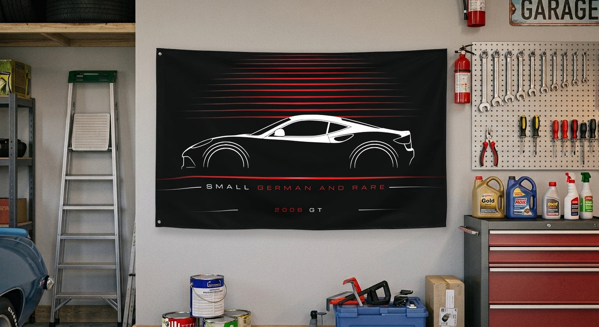 Artega GT 2008 car silhouette flag - Garage Wall
