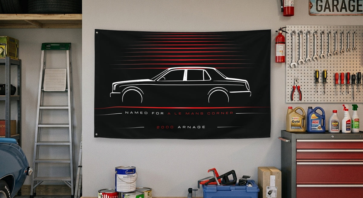 Bentley Arnage 2000 car silhouette flag - Garage Wall