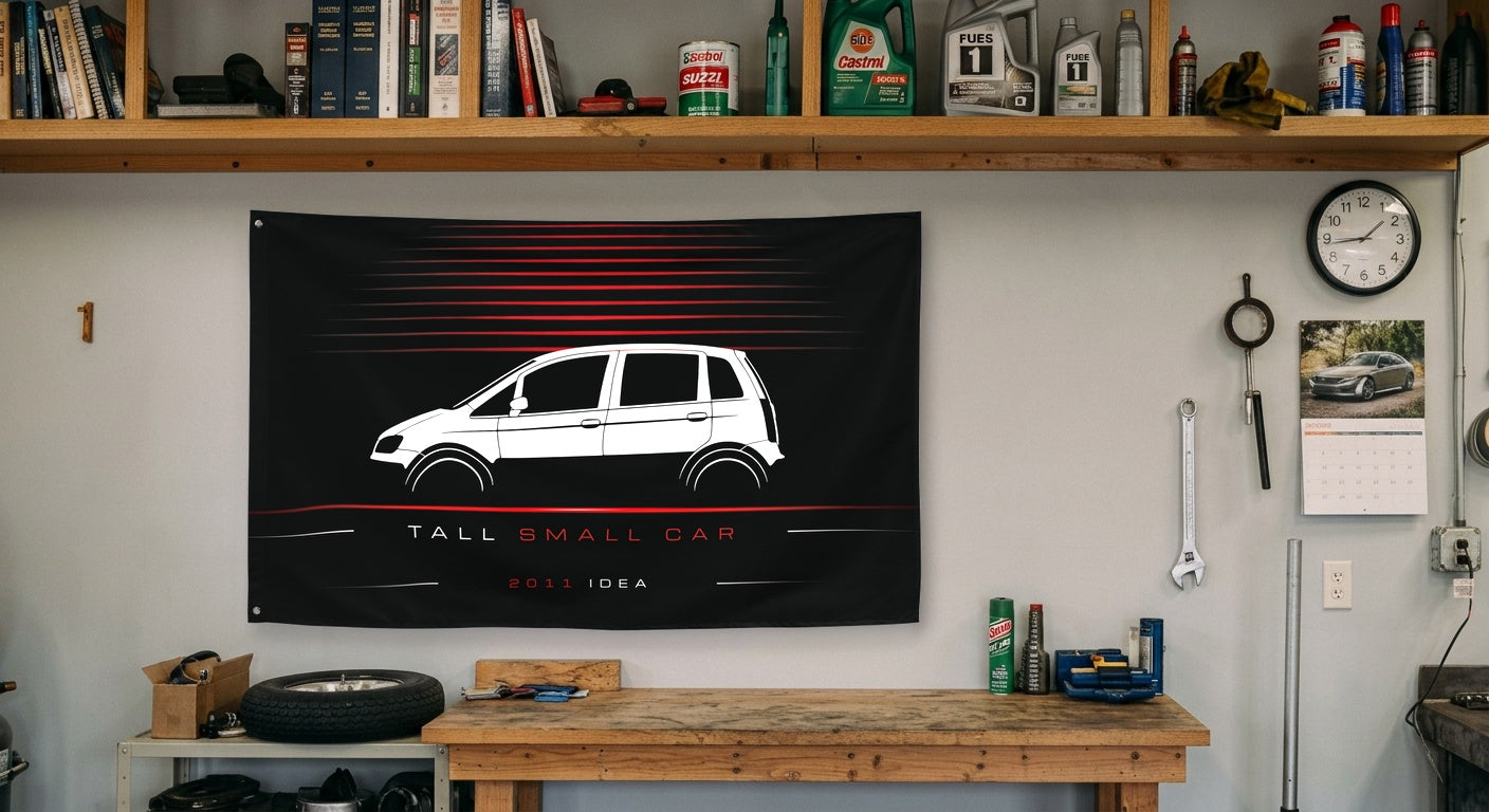 Fiat Idea 2011 car silhouette flag - Garage Workbench